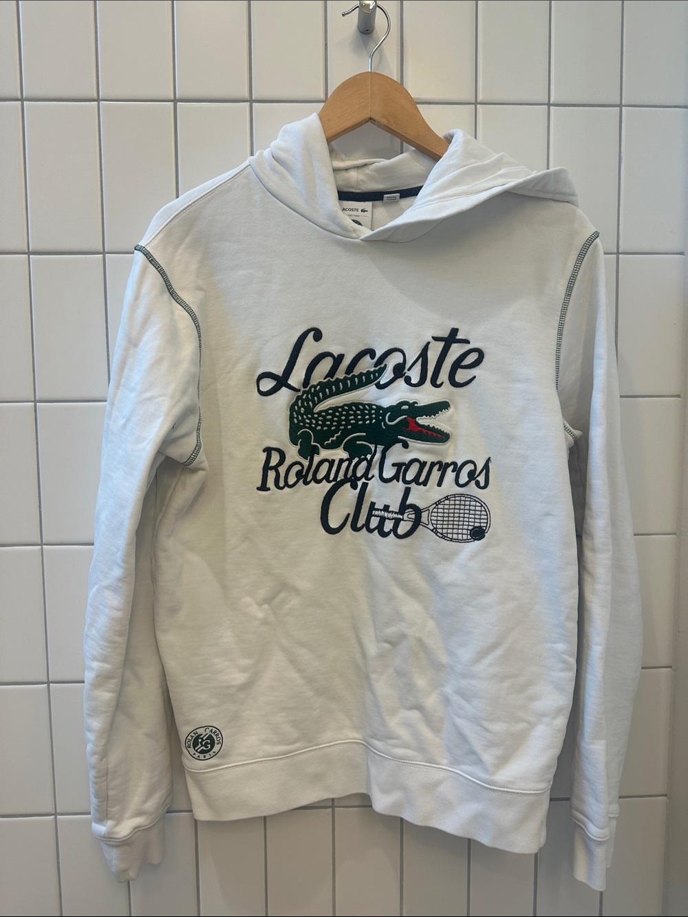 Lacoste x Roland Garros hoodie, size S